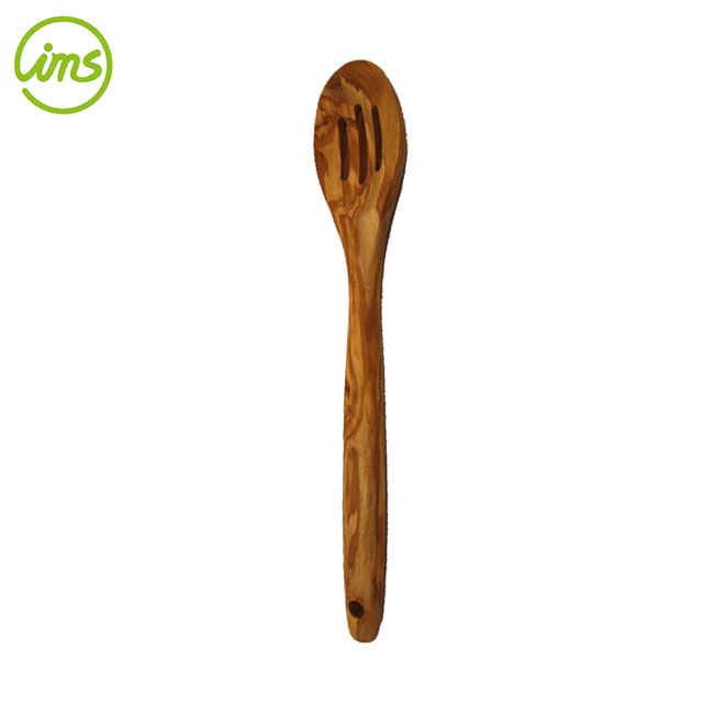 Slotted Spoon 12", Olive Wood